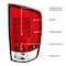 Spec-D Tuning 07-08 Dodge Ram LED Tail Lights Red Housing LT-RAM07RLED-TM - alternate 7